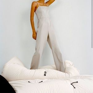 Zara Faux Leather Jumpsuit